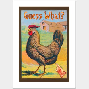 Guess What? Chicken Butt Posters and Art